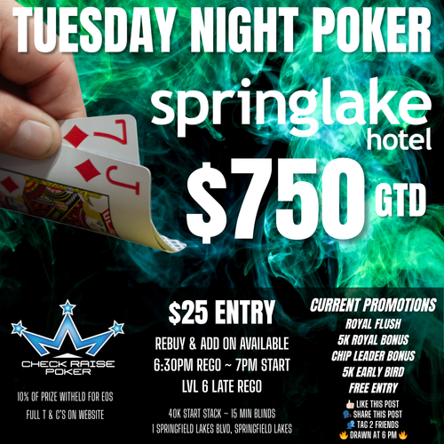 Weekly Poker Events — CHECK RAISE POKER